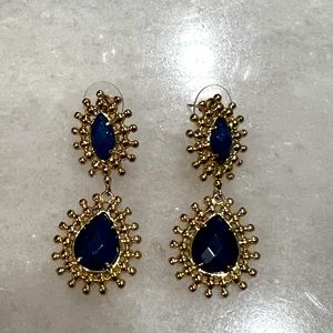 Kendra Scott Earrings - blue stone